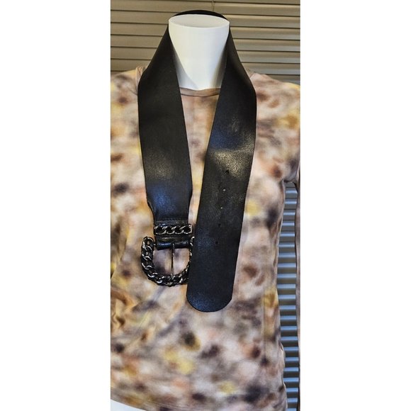 VGC Preloved Soft, Wide Leather Dress Hip Belt, by Warehouse, Holes from 28-32in - Picture 6 of 13